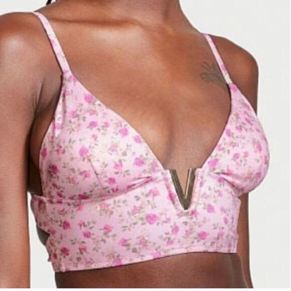 Victorias Secret Swim V- Hardware Sexy Two Piece Bikini Ditsy Floral Small - Picture 3 of 10